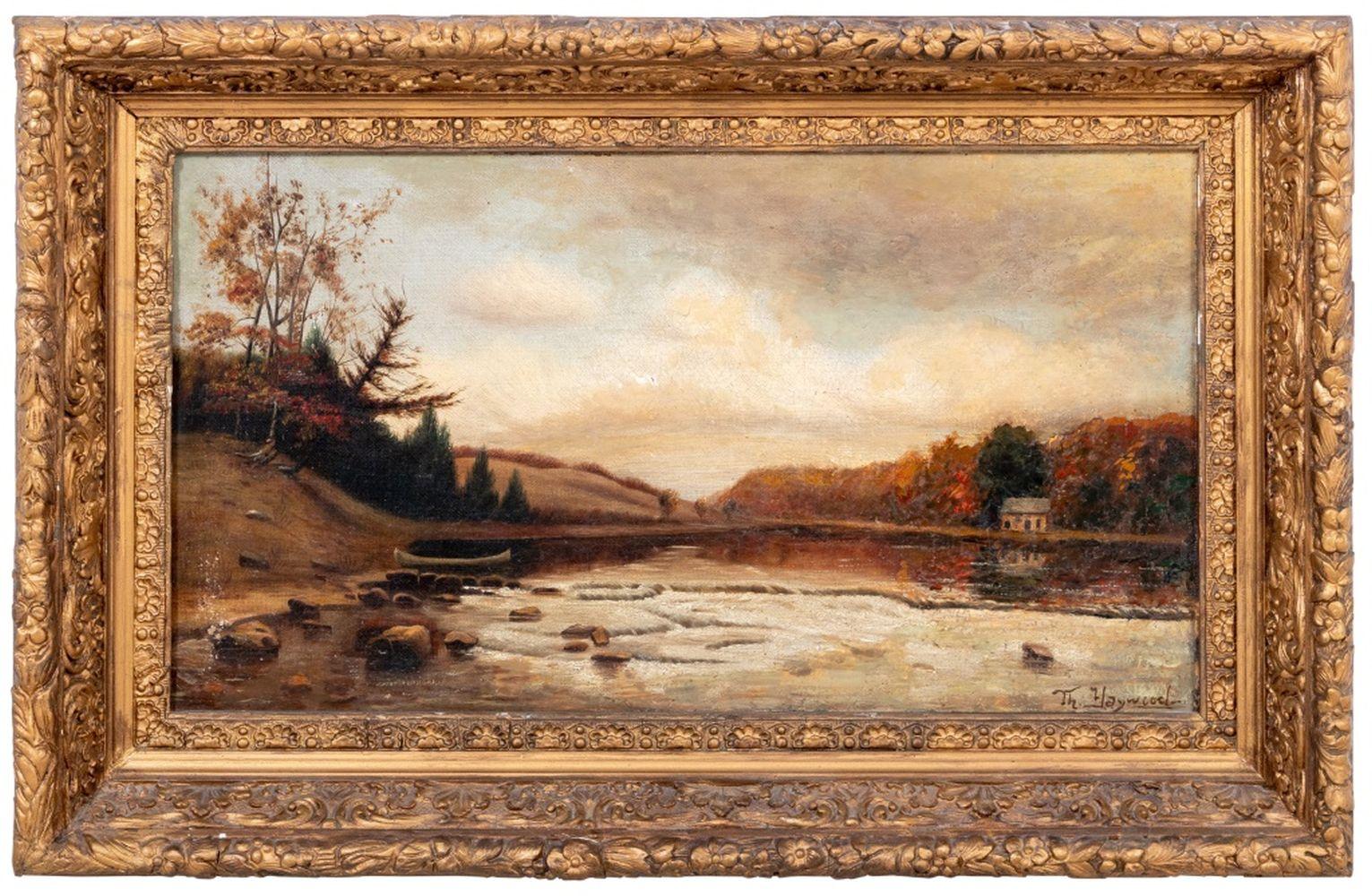 École américaine Paysage fluvial