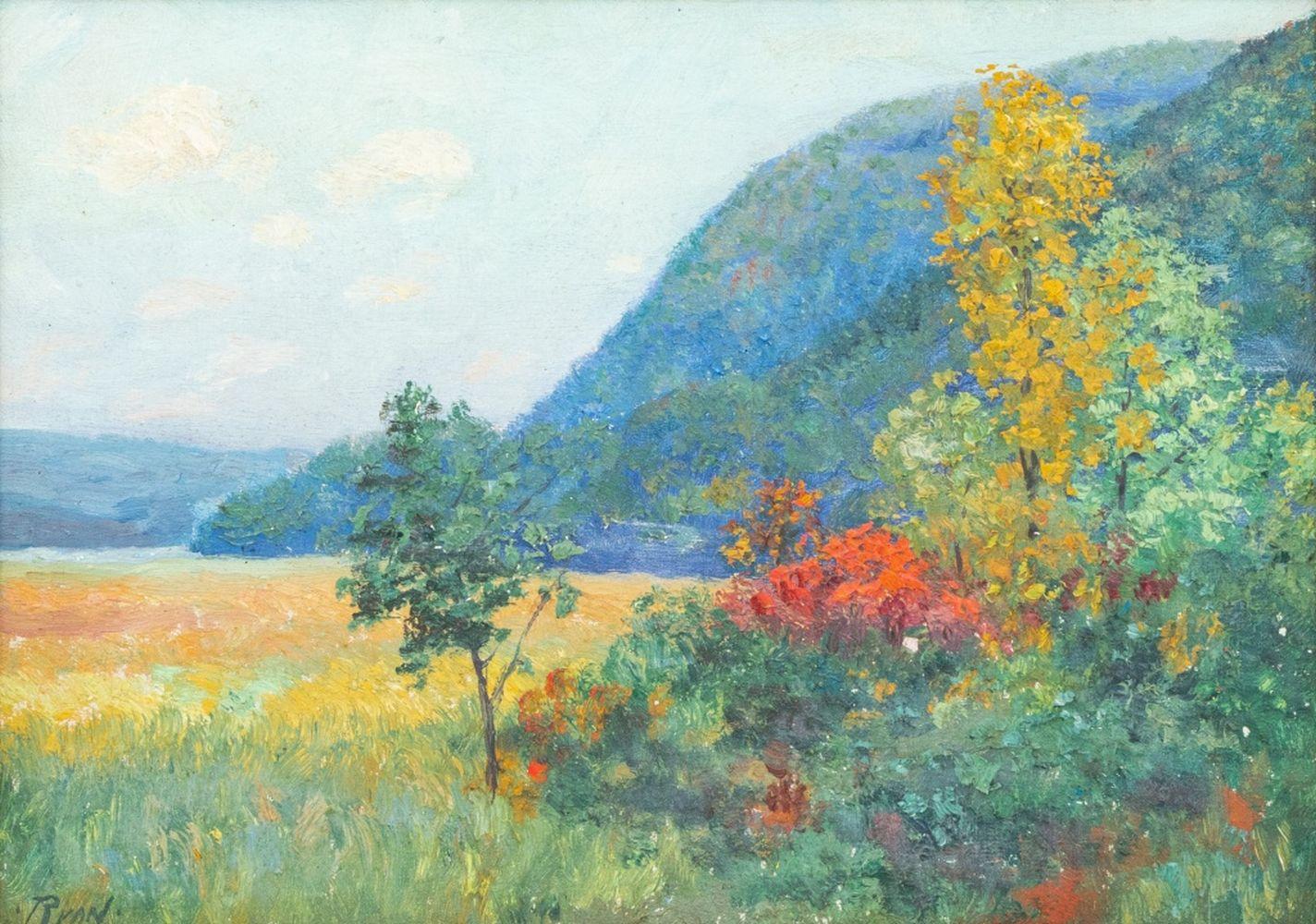 American School, Rolling Hills - Painting by Unknown