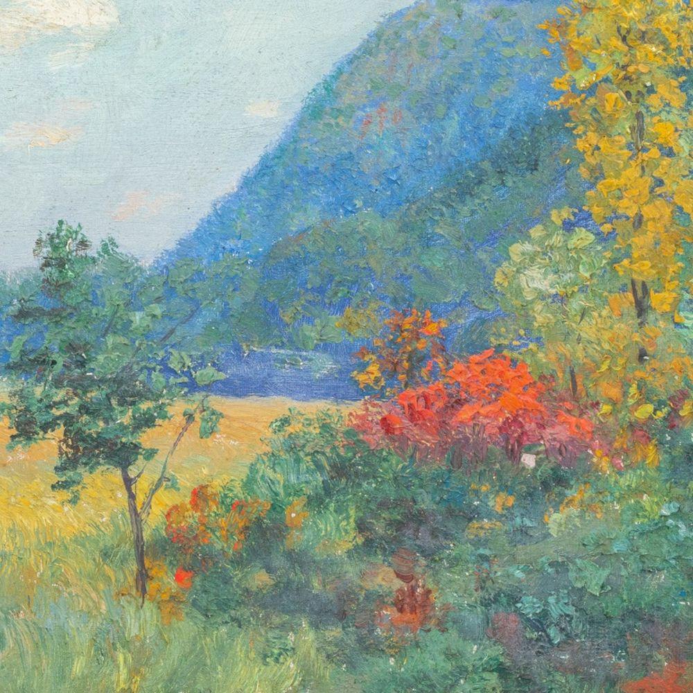 American School, Rolling Hills - Post-Impressionist Painting by Unknown