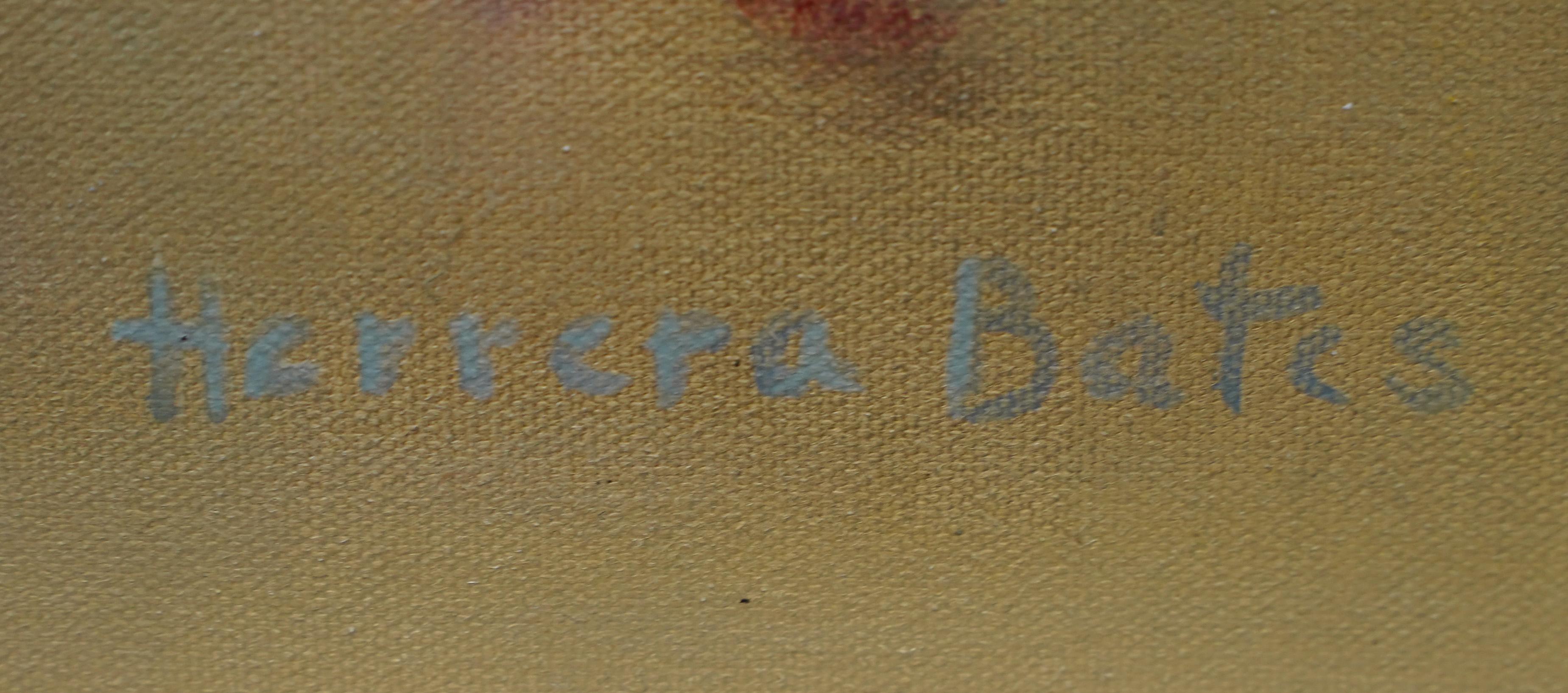 Pintura al óleo fauvista, abstracta, modernista y nubosa, firmada y enmarcada, de la Escuela Americana en venta 2