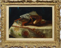 American School Trompe L
Oeil Kitchen Still Life Oil Painting 
New York Times