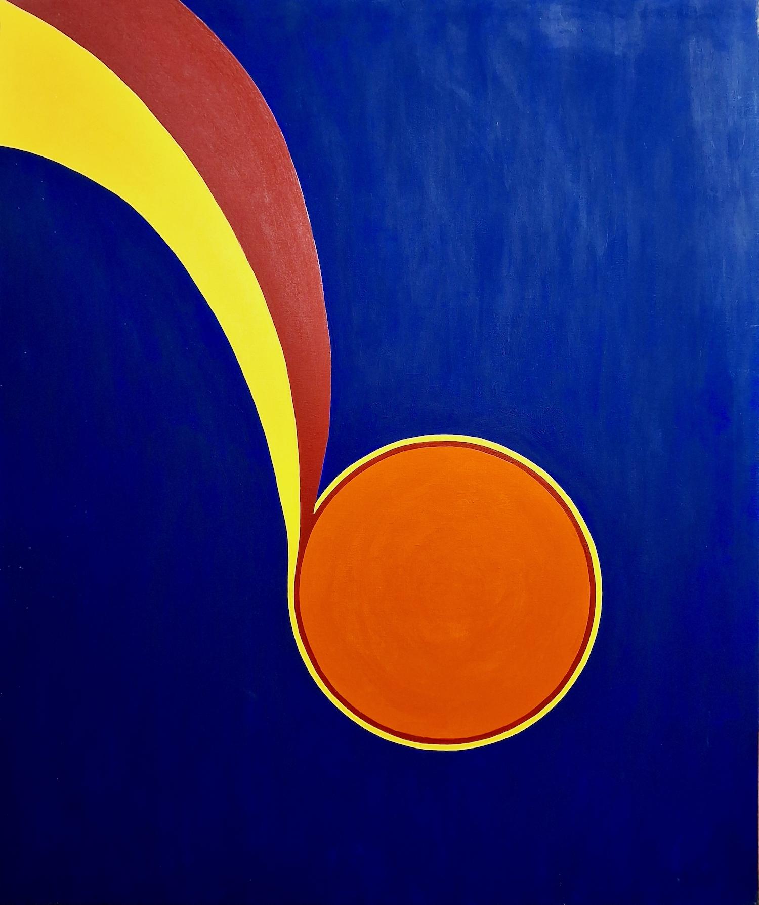 Unknown Abstract Painting - An Abstraction in the Primary Colors