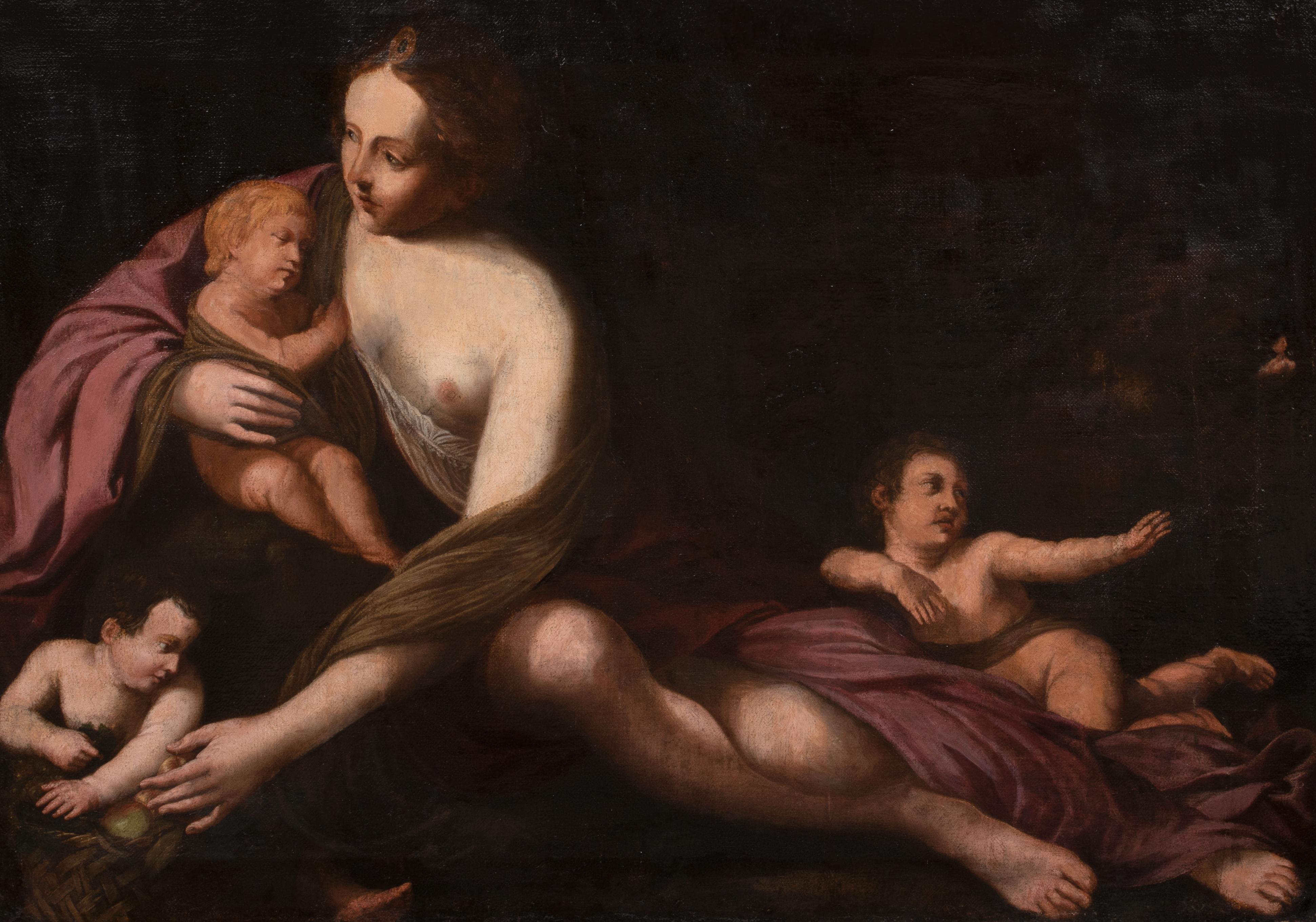 An Allegory Of Motherhood & Charity, 17th Century For Sale 2