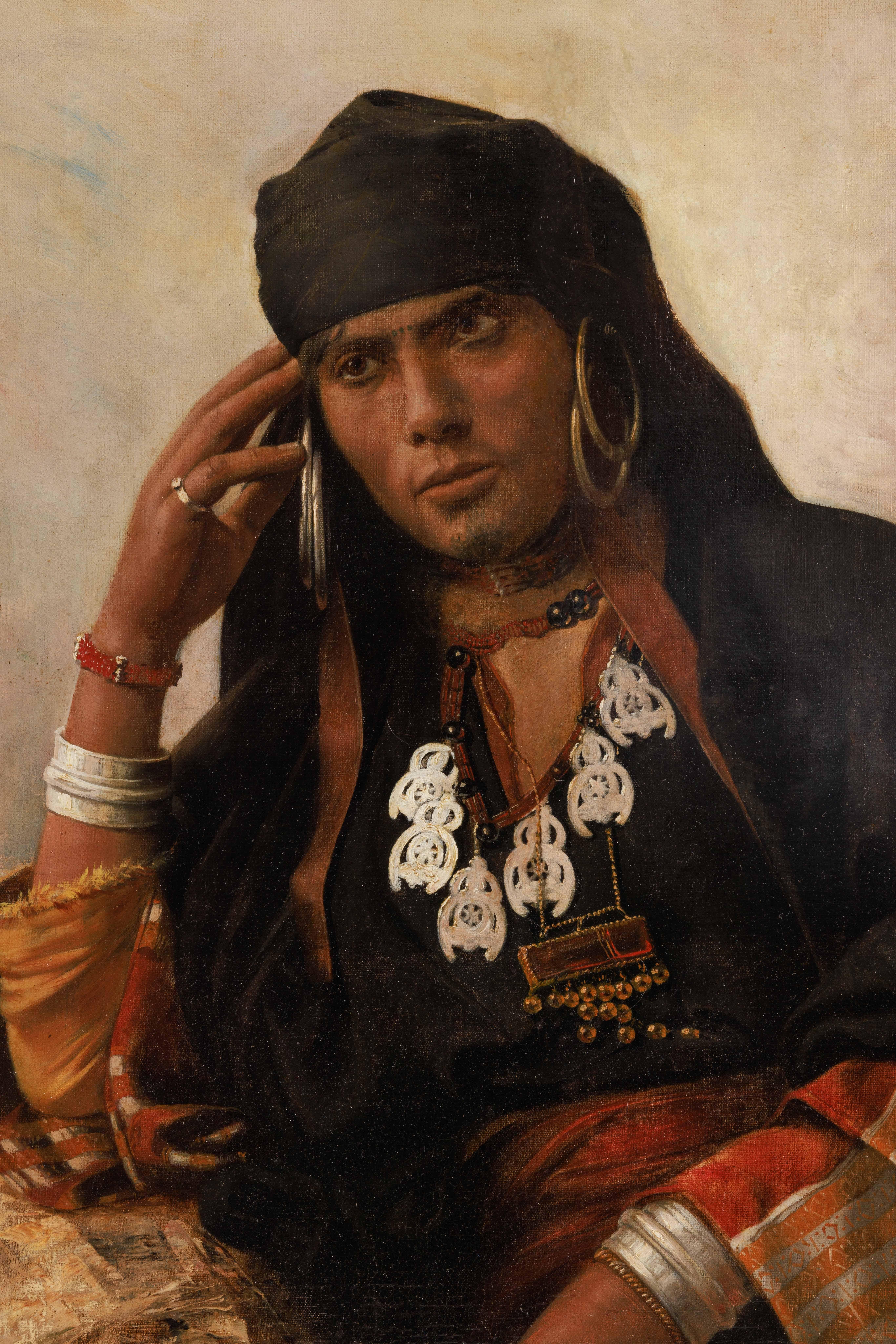An Exceptional Quality Orientalist Portrait of  
