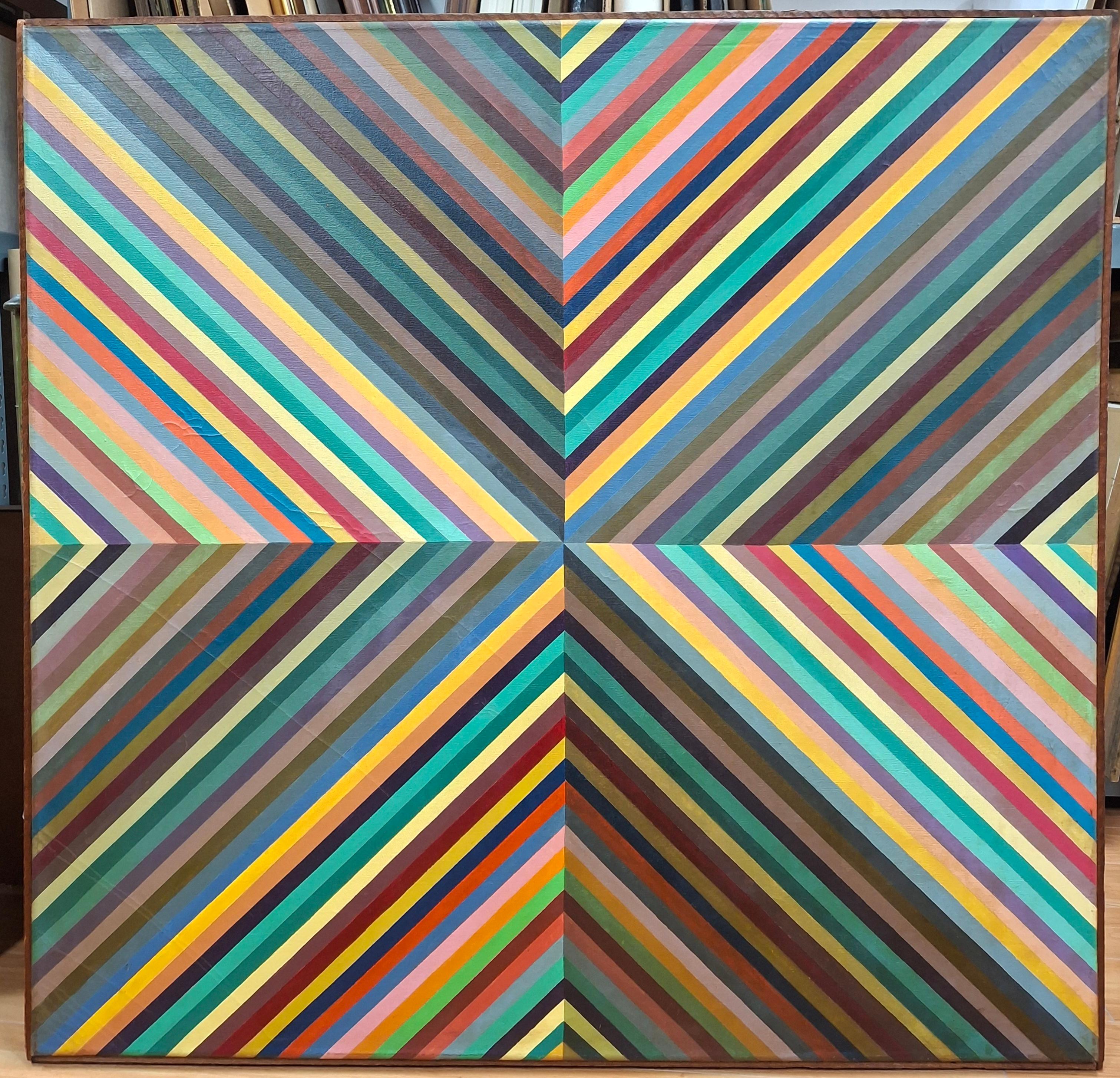 Un resumen engañoso - Painting Abstracto de Unknown