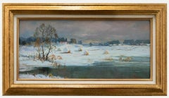 Vintage Anatoly Nikolaevich Ladnov (b.1935) - Russian  20th Century Oil, A Frosty Day