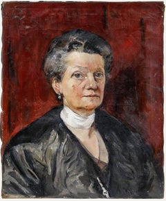 Andre-Leon Vivrel (1886-1976) - Öl aus dem frühen 20. Jahrhundert, Dame des Hauses