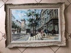 Andre Picot Paris Street Scene "Porte St Denn"