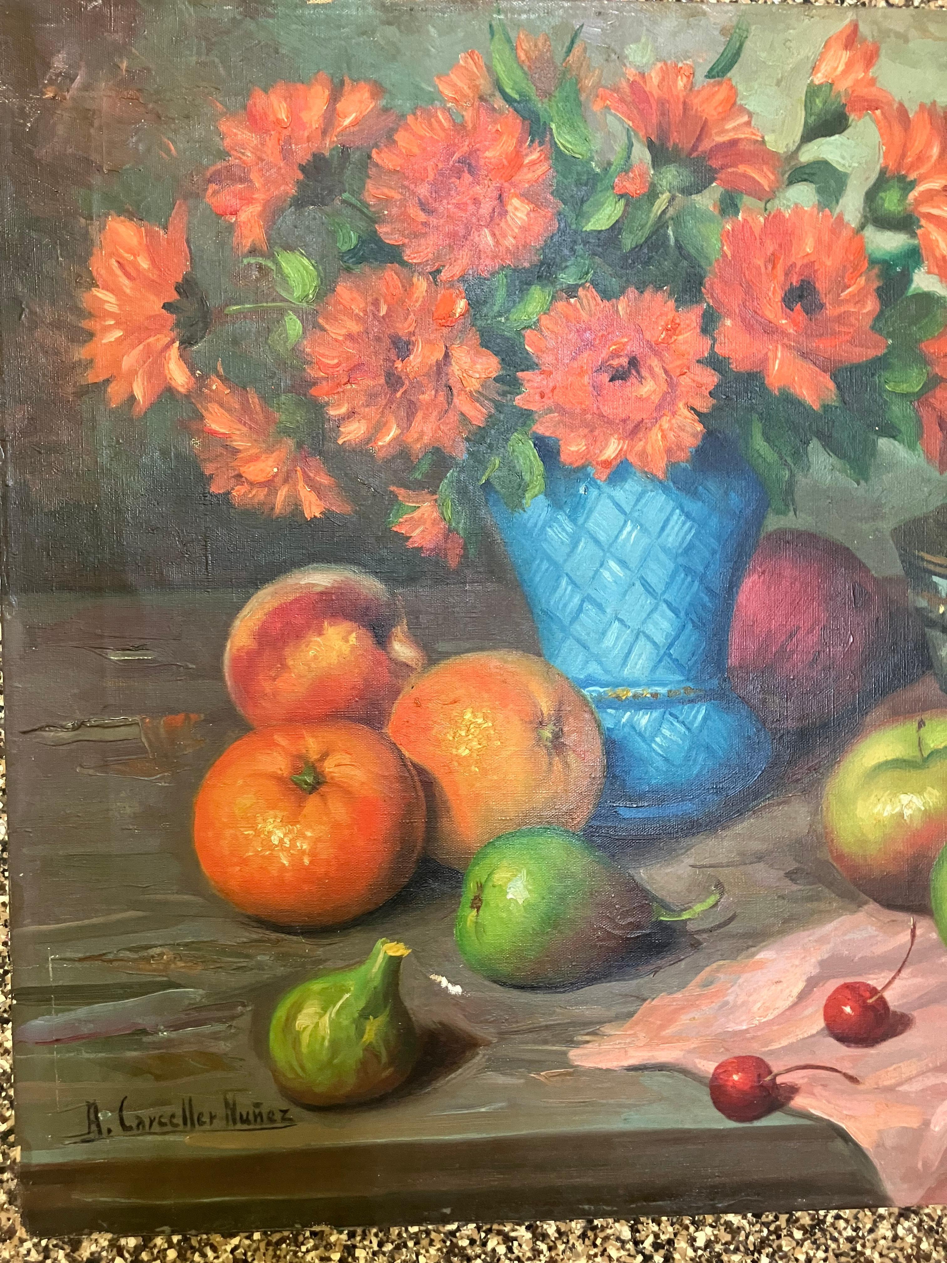 Andres Carceller Nunez Stillleben (Realismus), Painting, von Unknown
