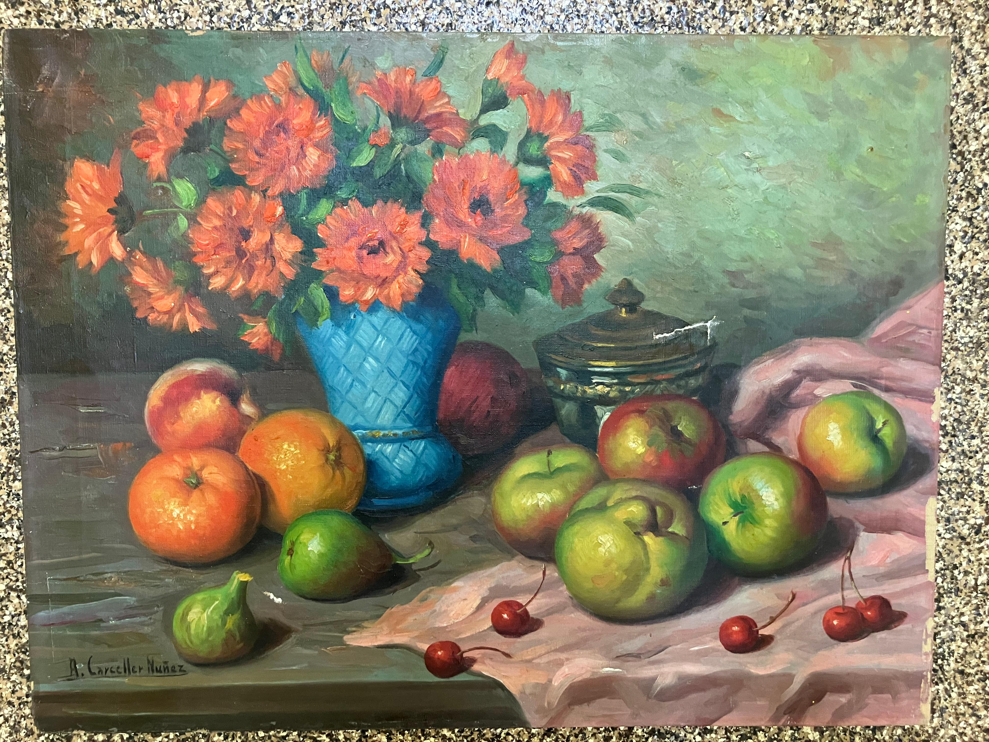 Unknown Still-Life Painting – Andres Carceller Nunez Stillleben