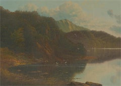 Andrew G. Kurtis  - Signed & Framed Contemporary Oil, On the Riverside