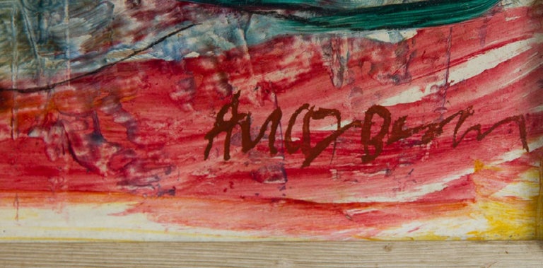 Unknown – „Acryl, Figuren mit Kelch, Brown, 20. Jahrhundert“ im Angebot