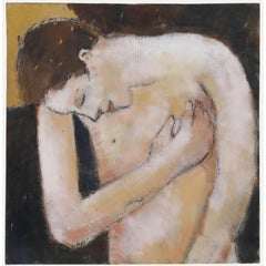 Andy Waite (né en 1954) - 2010 Huile, main sur le cœur