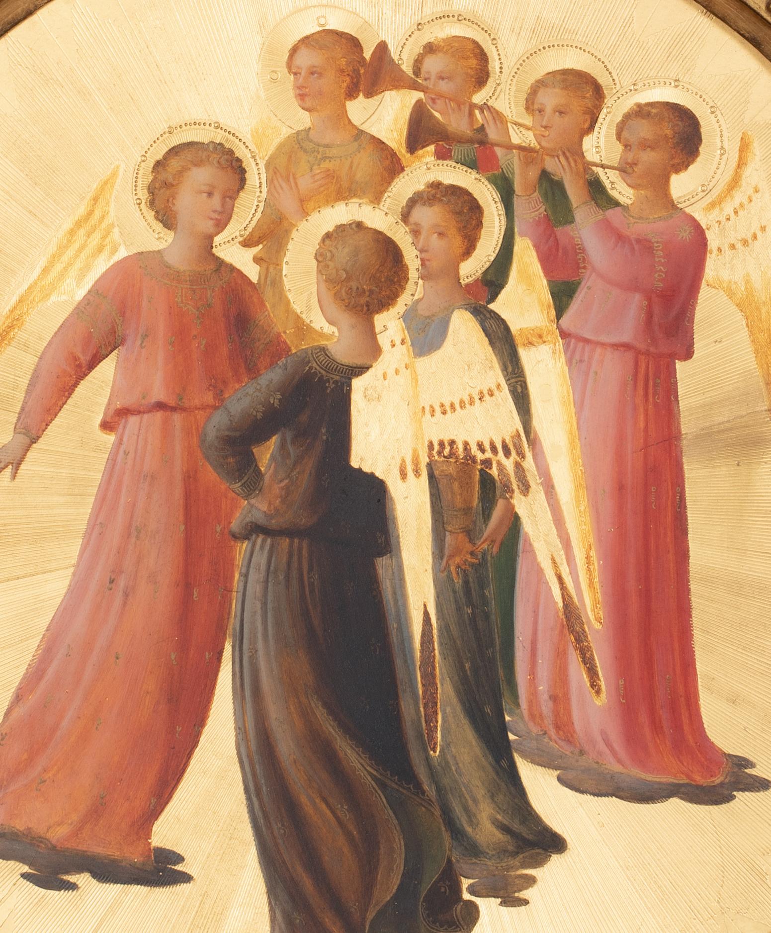 Angels Playing Trumpets, style of FRA ANGELICO (1395-1455) For Sale 3