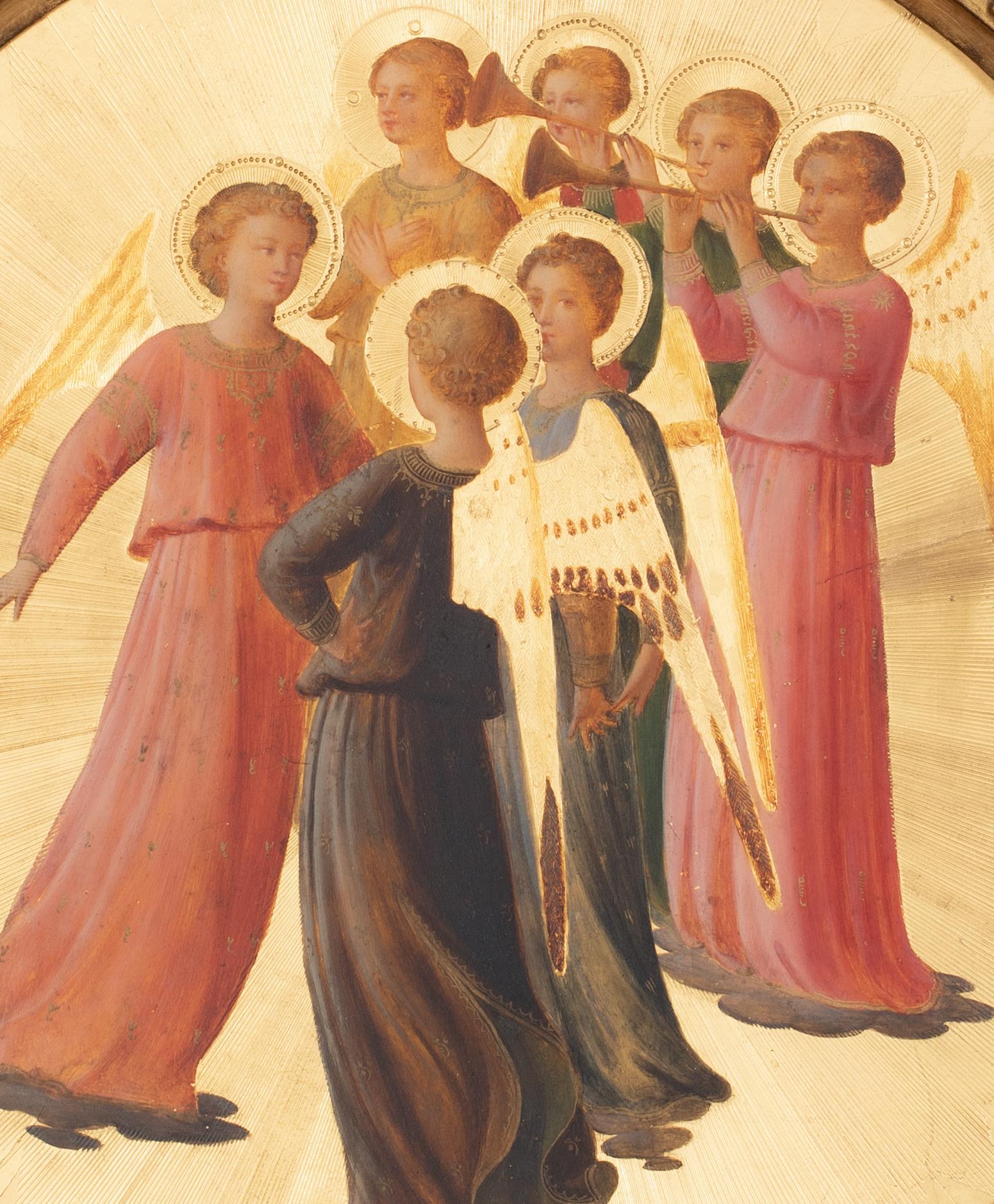Angeli che suonano le trombe, stile di FRA ANGELICO (1395-1455) 1
