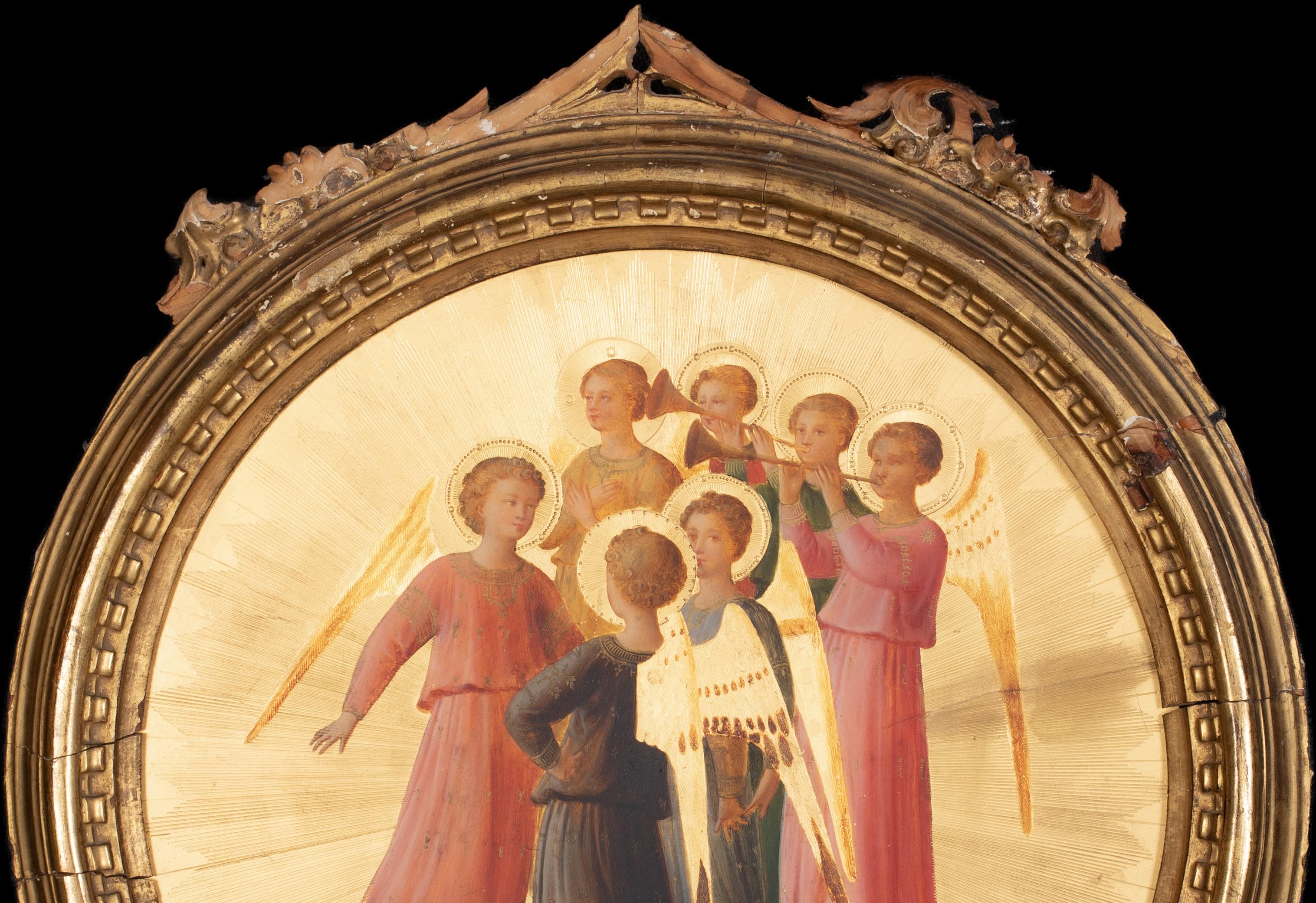 Angels Playing Trumpets, style of FRA ANGELICO (1395-1455) For Sale 5