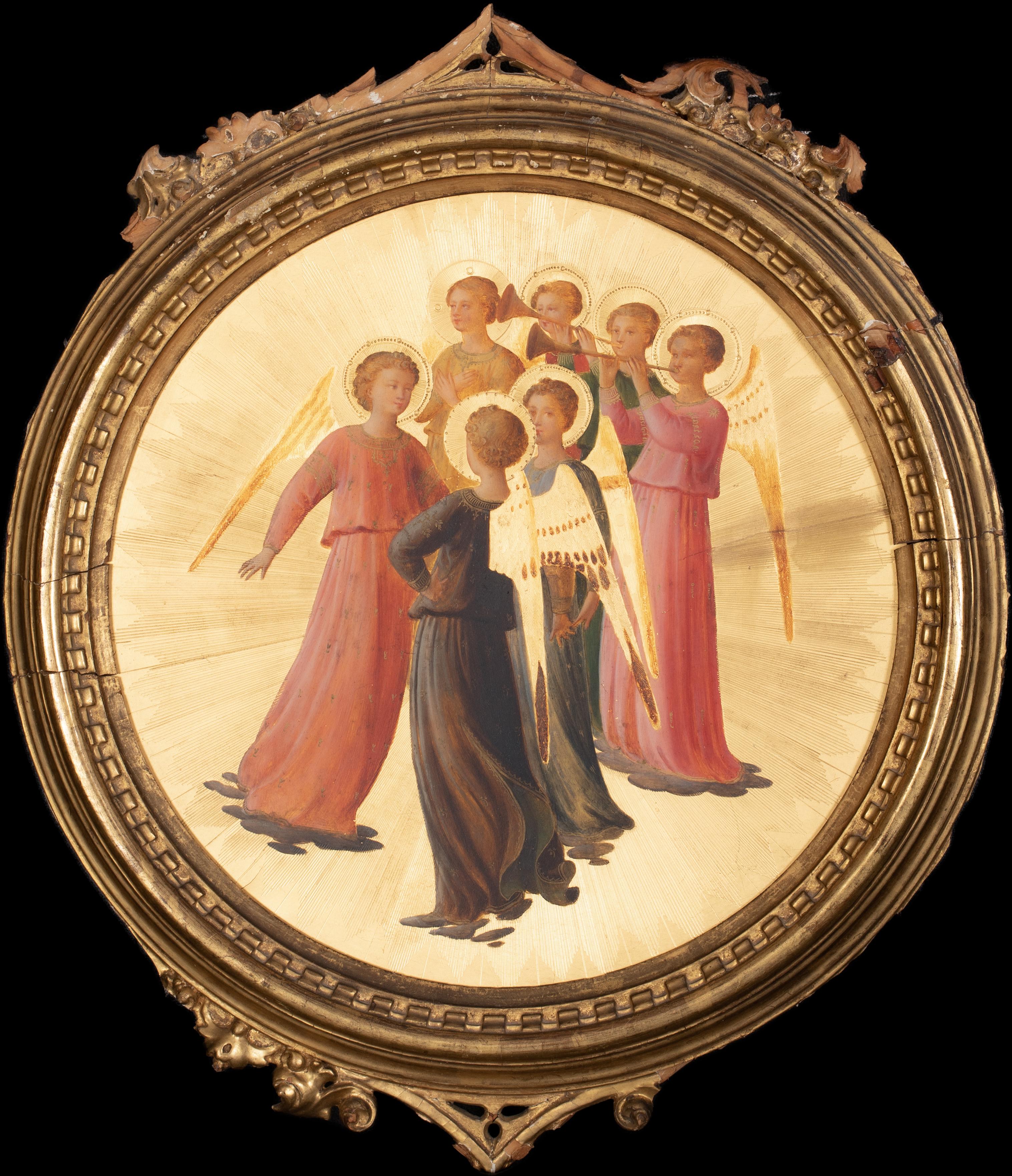 Unknown Animal Painting - Angels Playing Trumpets, style of FRA ANGELICO (1395-1455)