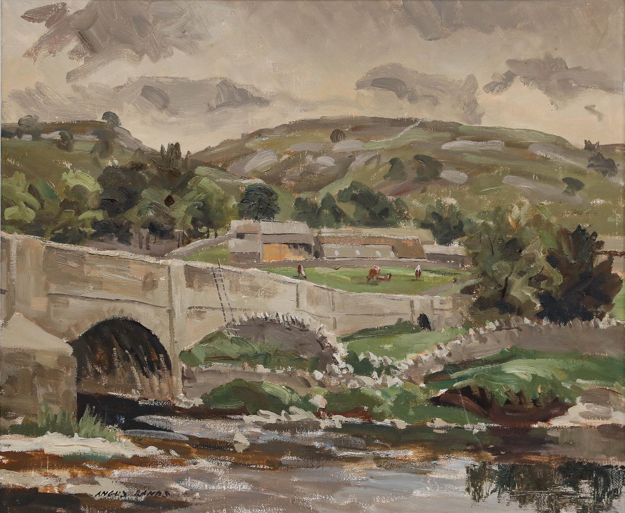 Angus Bernard Rands (1922-1985) - 1968 Oil, Conistone Bridge, Wharfedale - Painting by Unknown