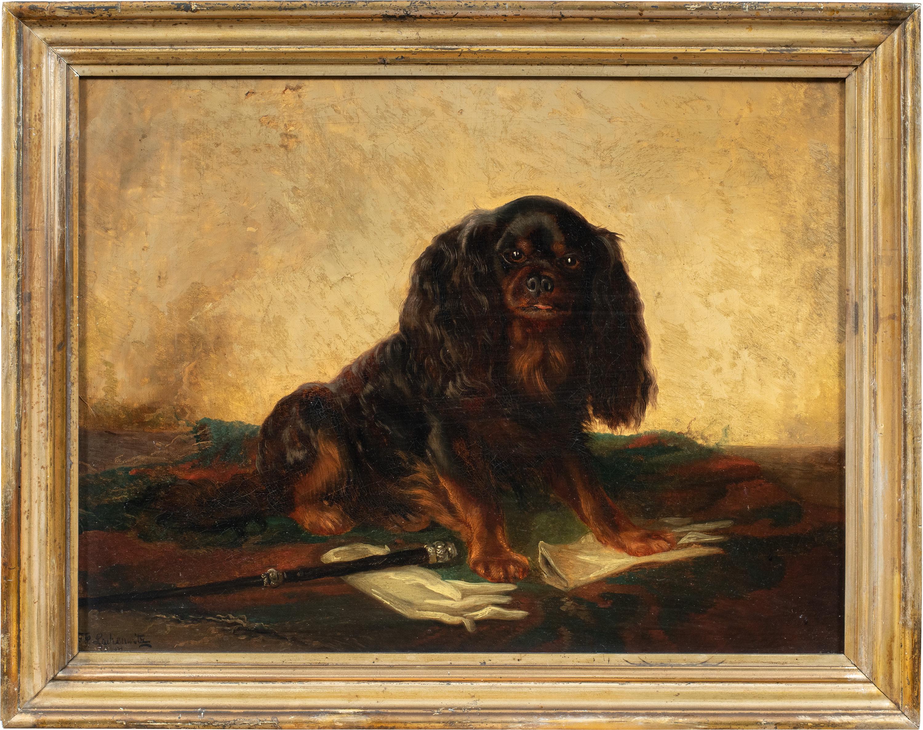 Tierier Britischer Maler - Hundegemälde des 19. Jahrhunderts - Charles Cavalier Spaniel