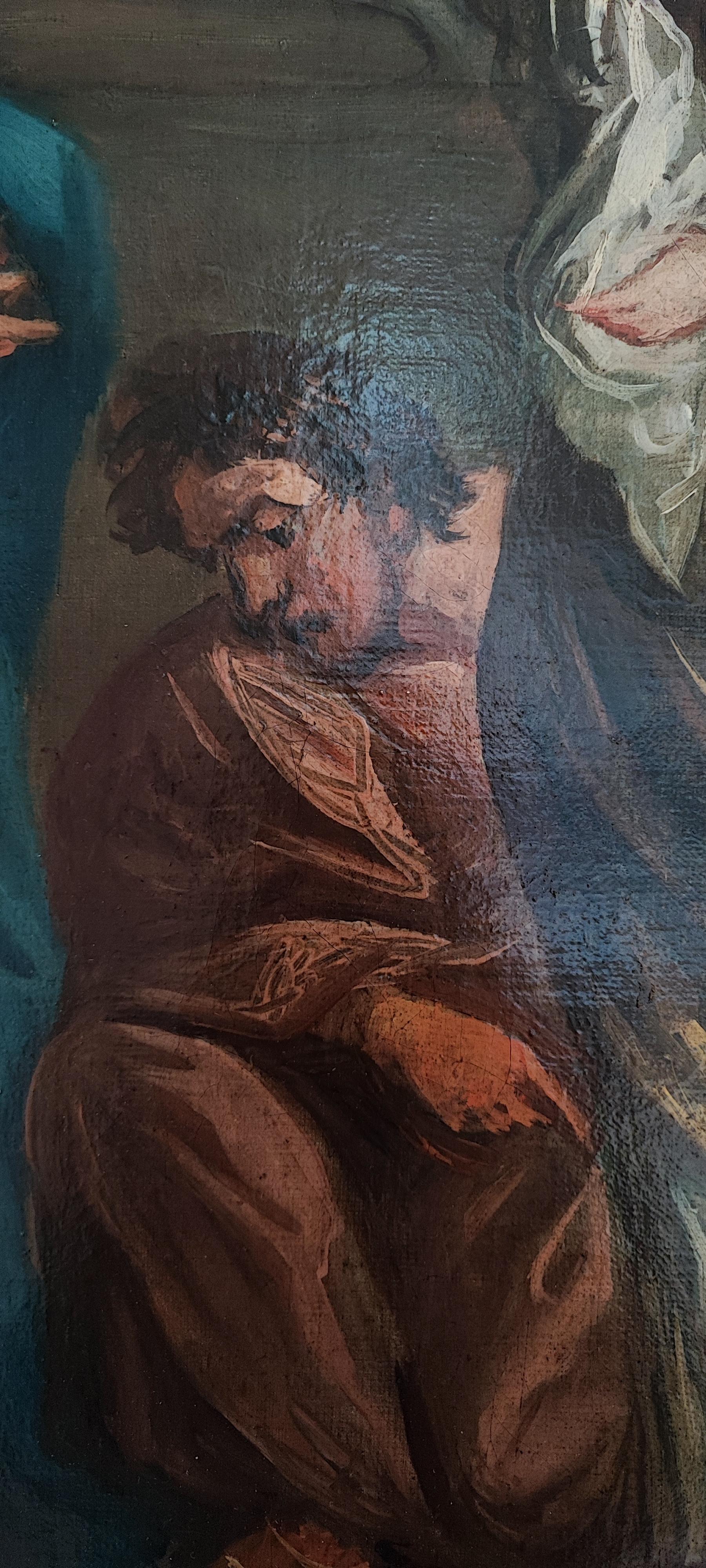Scena biblica animata - Portrait Painting Nero di Unknown