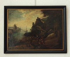 Animated harbor scene