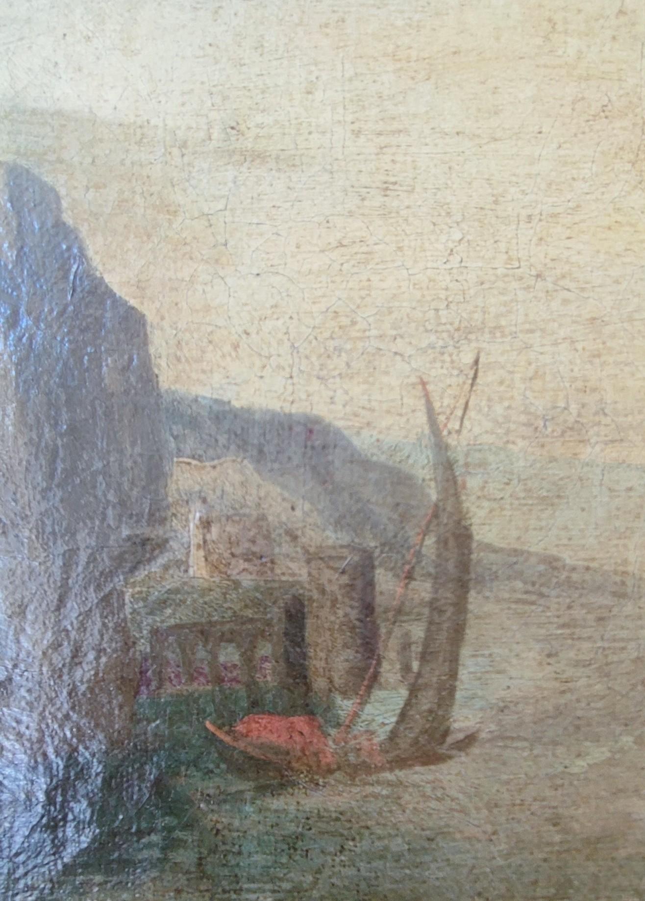 Scena animata del porto - Painting Antichi maestri di Unknown