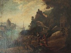 Escena portuaria animada