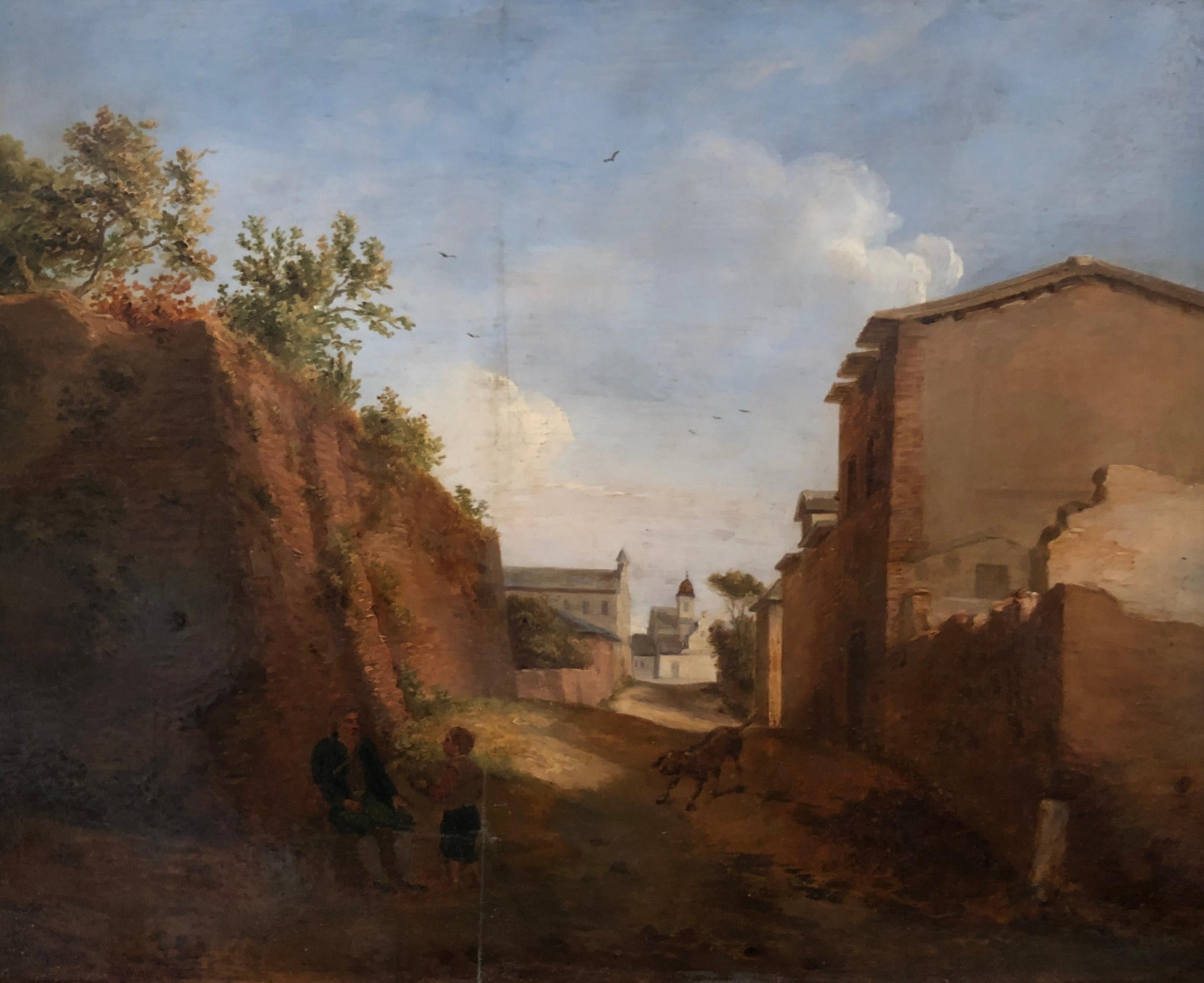 Unknown Landscape Painting - Animated Italian Pysage