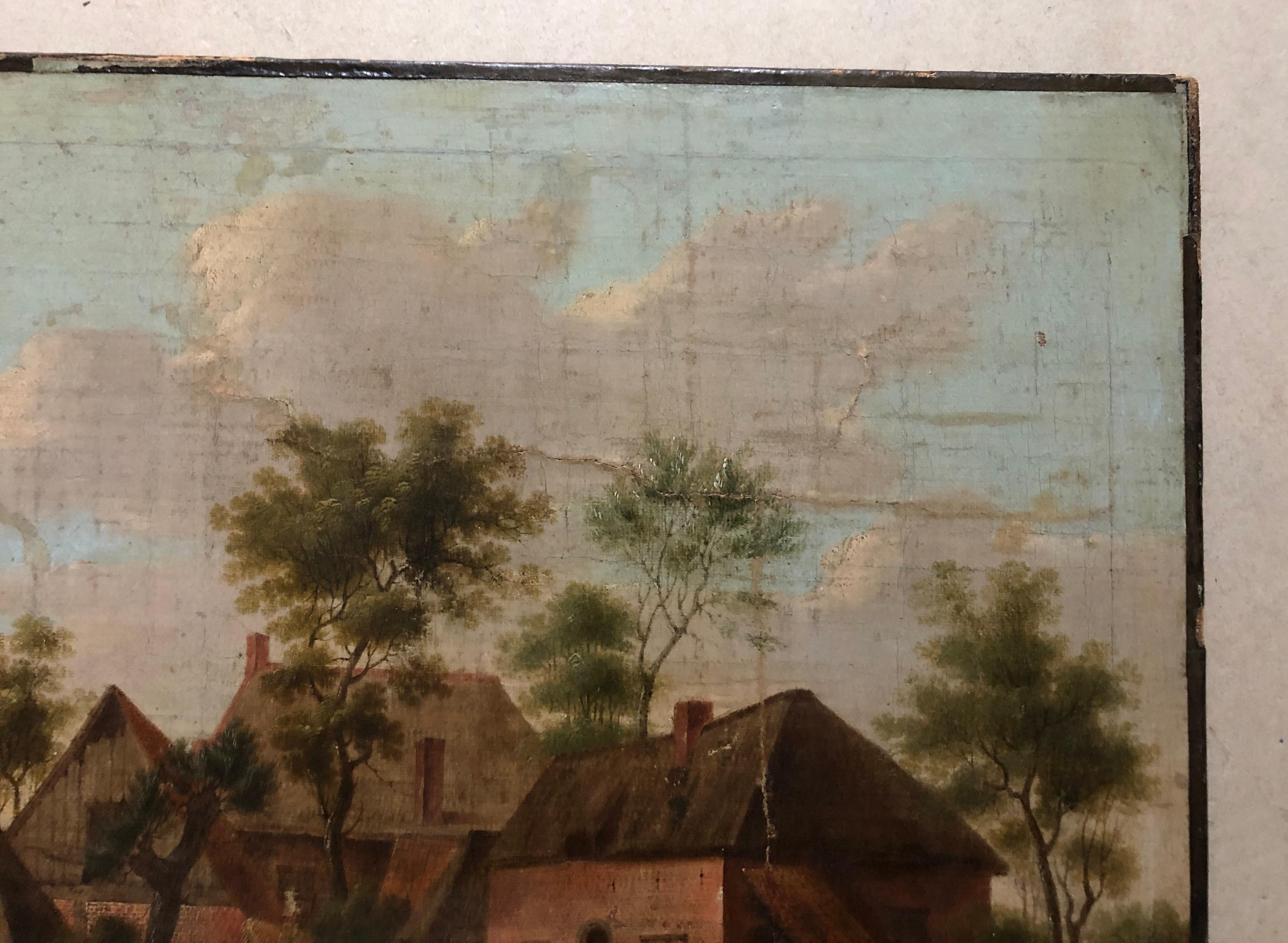 Animated Peasant Scene, Northern School, 18th Century 1