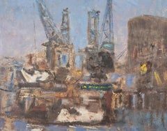 Anne Macdonald - 20th Century Oil, Blue Riverscape