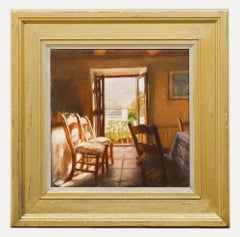 Anne Wright RBA - Siglo XX Óleo, A la luz de la mañana