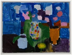 Annelise Firth (b.1961) - Framed Contemporary Oil, Lemon & Blossom