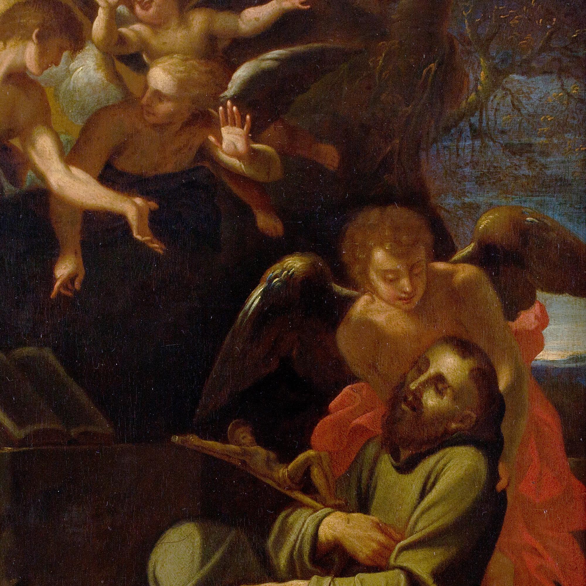 Annibale Carracci (Scuola), San Francesco d'Assisi in estasi, Antico Maestro in vendita 1