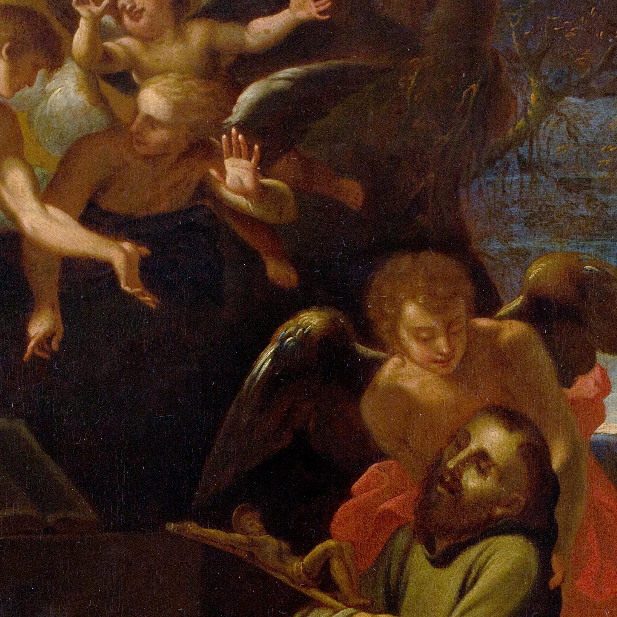 Annibale Carracci (Scuola), San Francesco d'Assisi in estasi, Antico Maestro in vendita 3