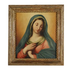 Announced Virgin Mary Oil on Board about 1830, Italian Painting