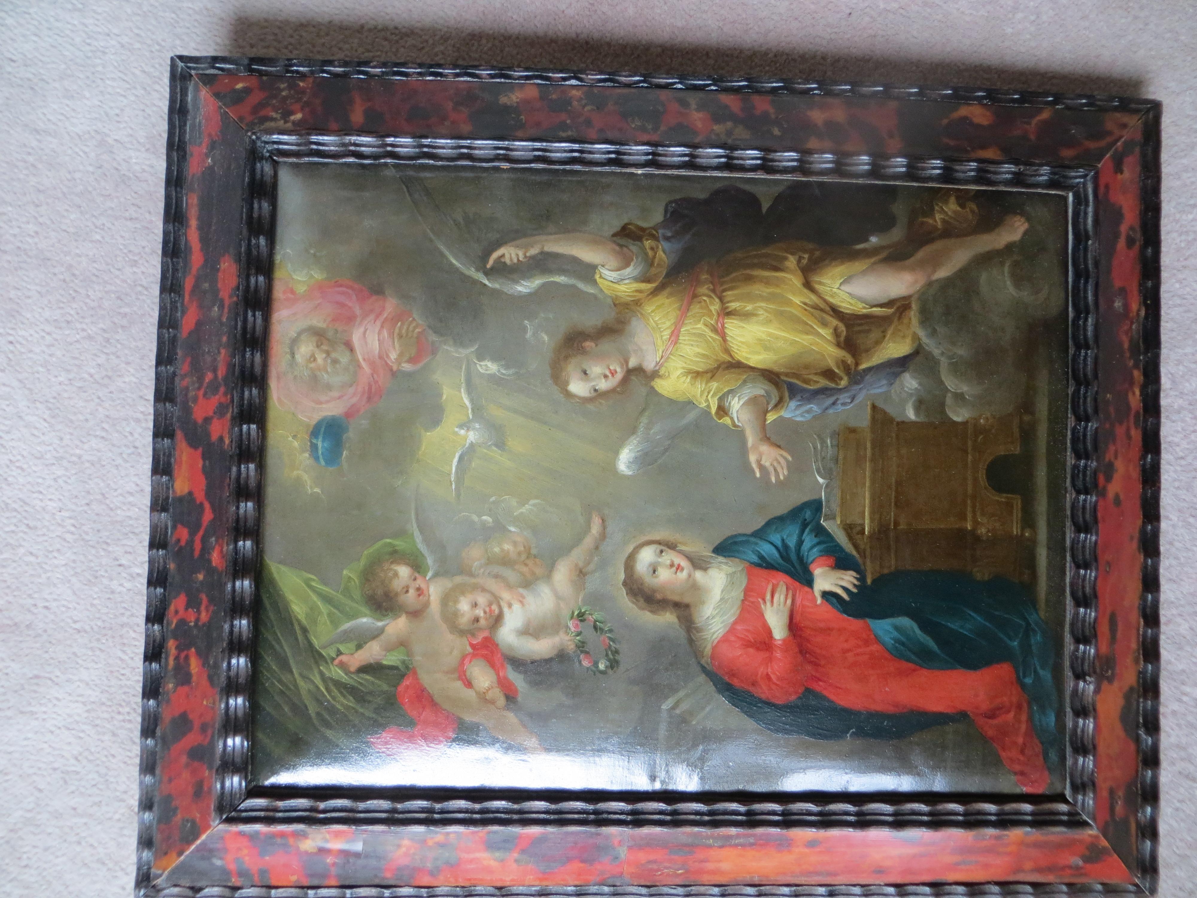 Annunciation  to the Virgin Attributed to Cornelis SCHUT For Sale 3