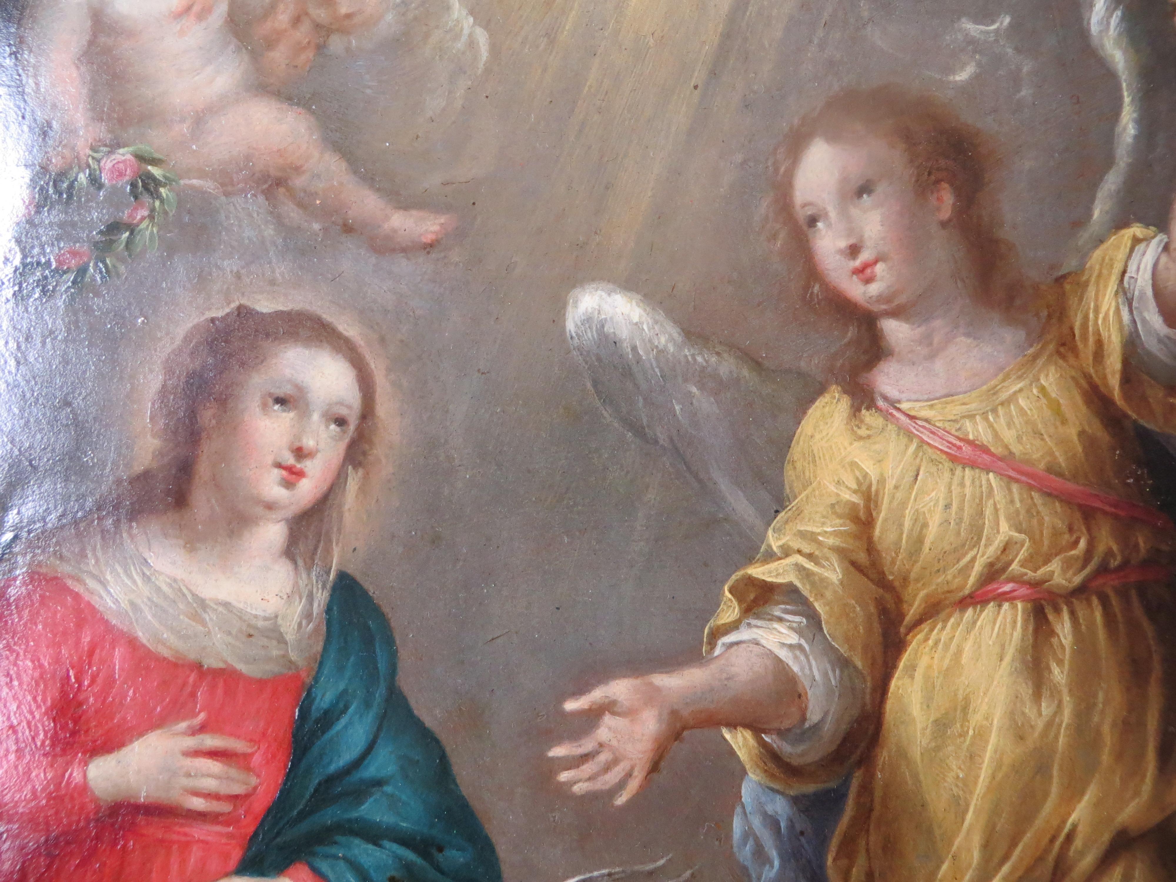 Annunciation  to the Virgin Attributed to Cornelis SCHUT For Sale 2