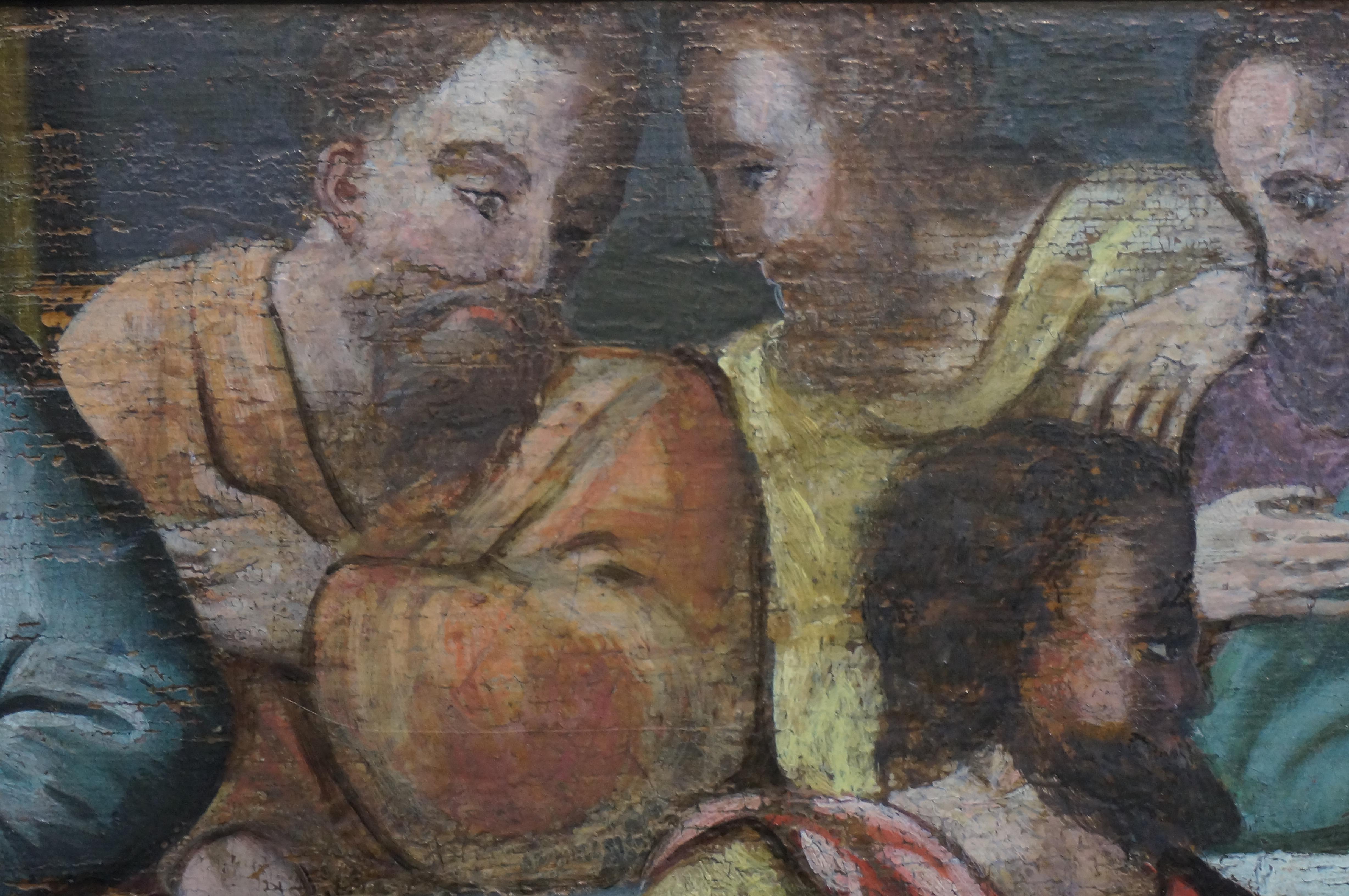 Anrique oil painting, Last Supper, German school, Renaissance, Late 16th c. 5