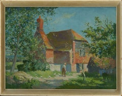 Vintage Anson Gilchrist - Signed & Framed Early 20th Century Oil, The Chicken Barn