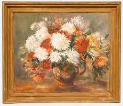 Anthea Du Rose (1933-2024) - 1976 Oil, Chrysanthemums