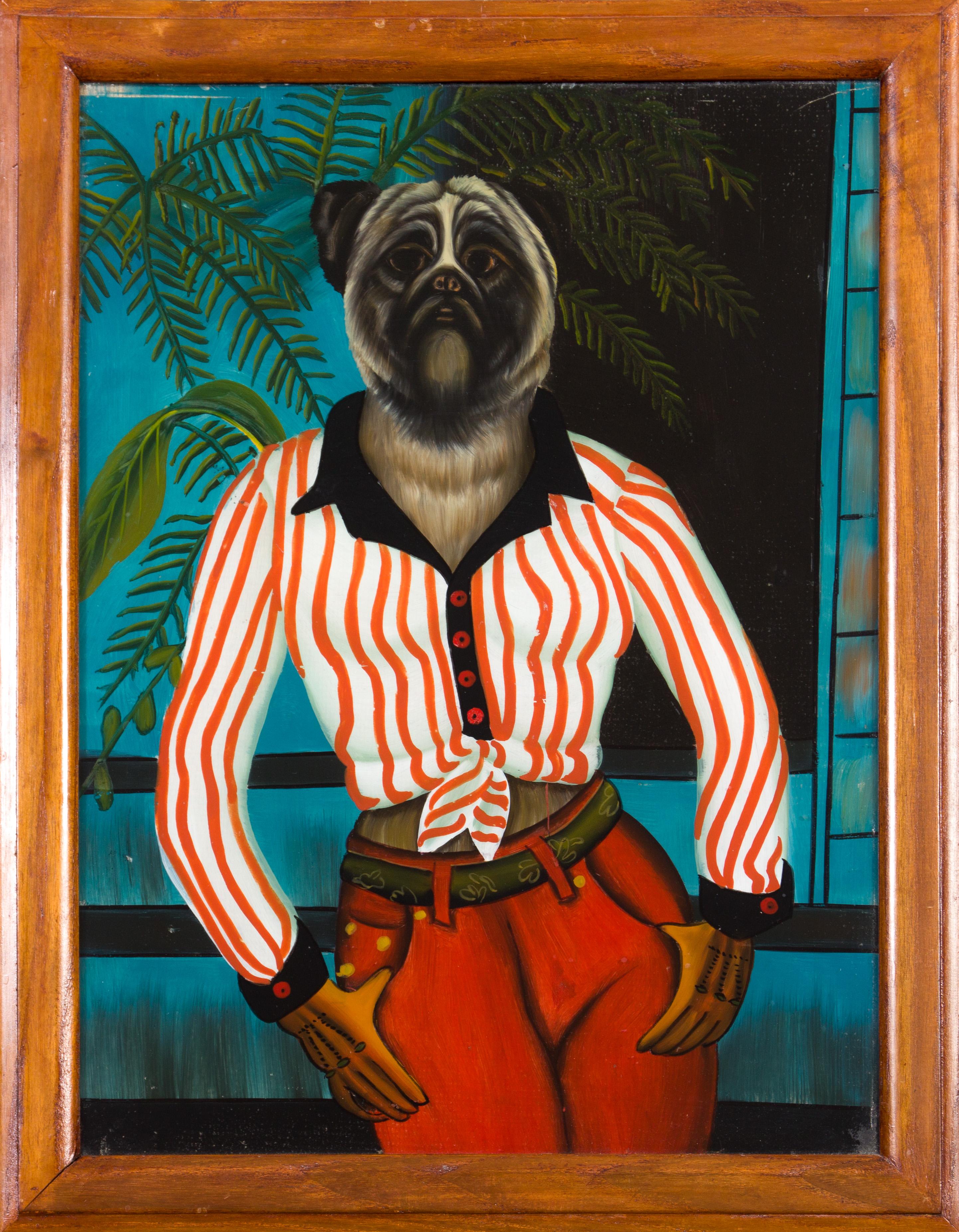 Anthropomorpher Hund I - Painting by Unknown