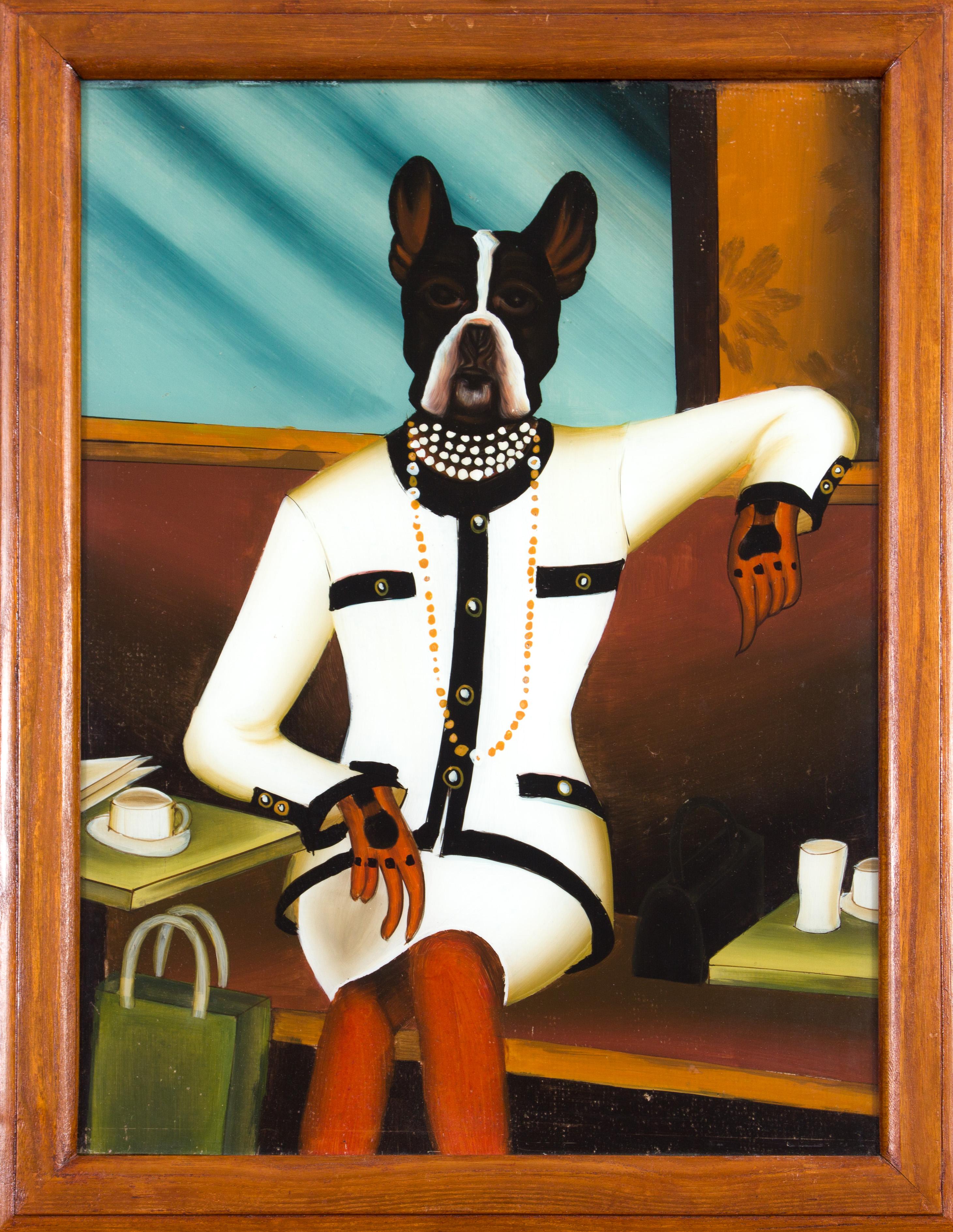 Anthropomorpher Hund II - Painting by Unknown