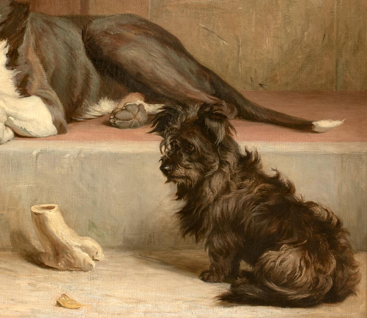 Anticipation, datiert 1907 von Margaret H. COLLYER (1872-1945) Großadler und Terrier im Angebot 6