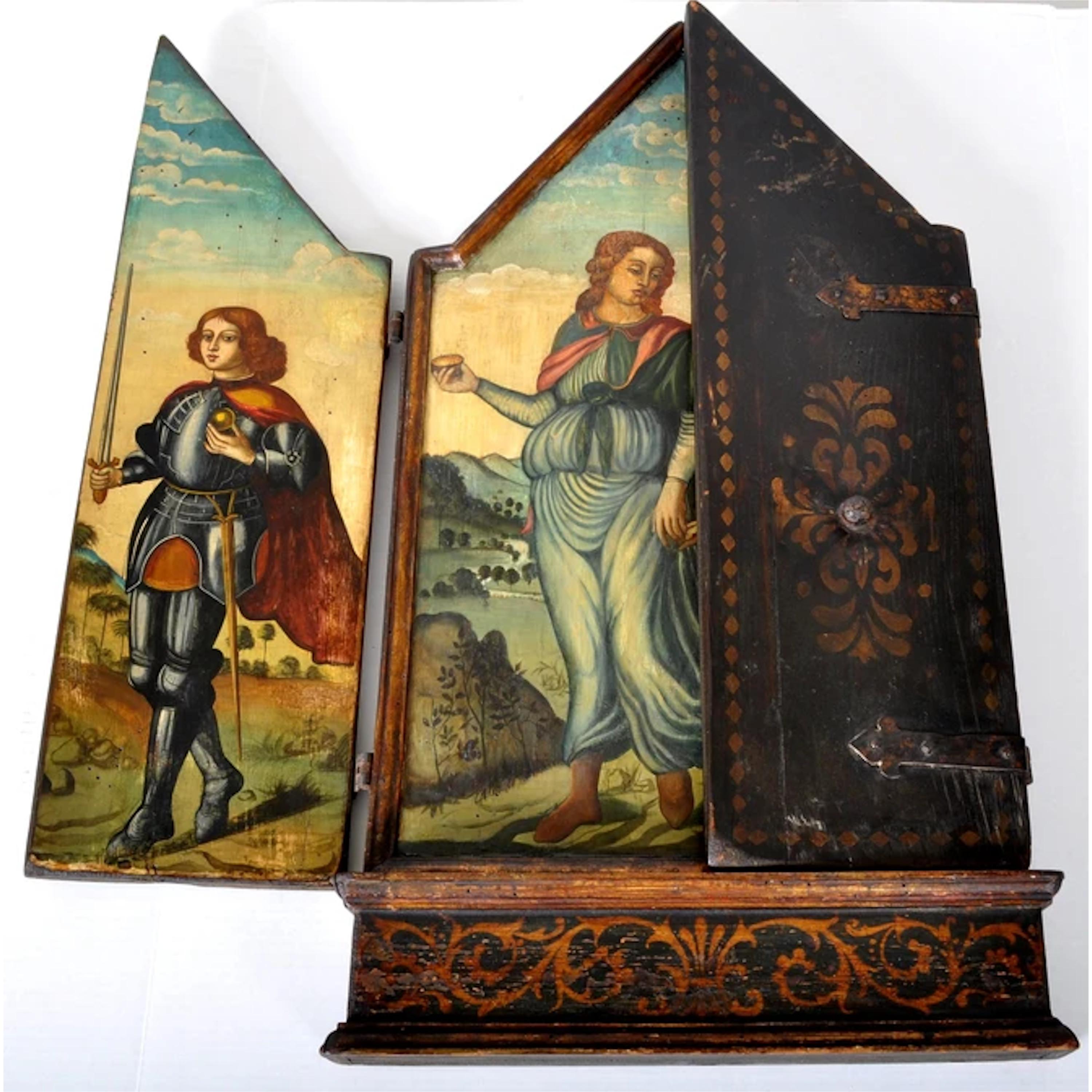 religious triptych art