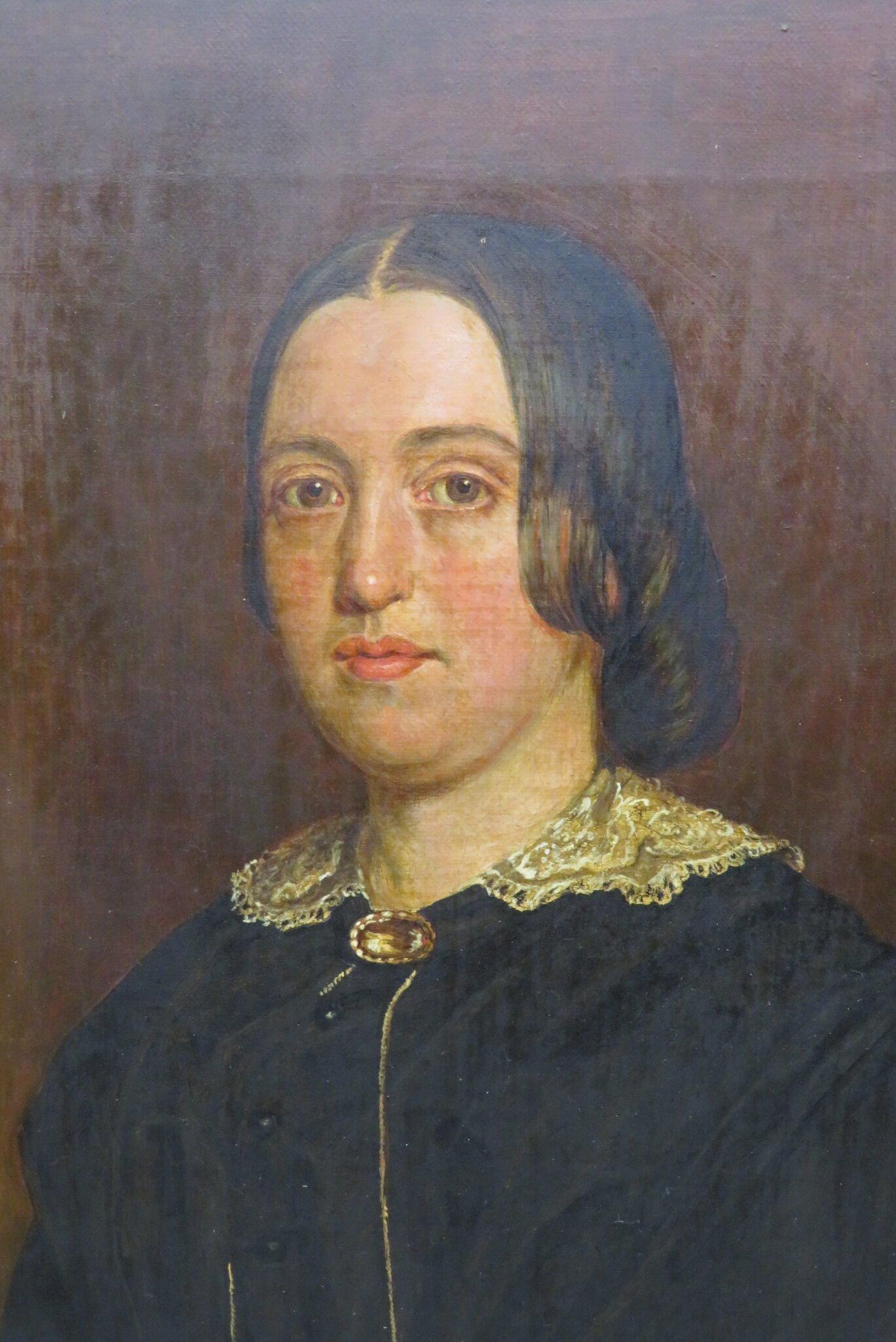 Antikes schottisches ÖLGEMÄLDE Weibliches Porträt aus dem 19. Jahrhundert Original-Goldrahmen – Painting von Unknown