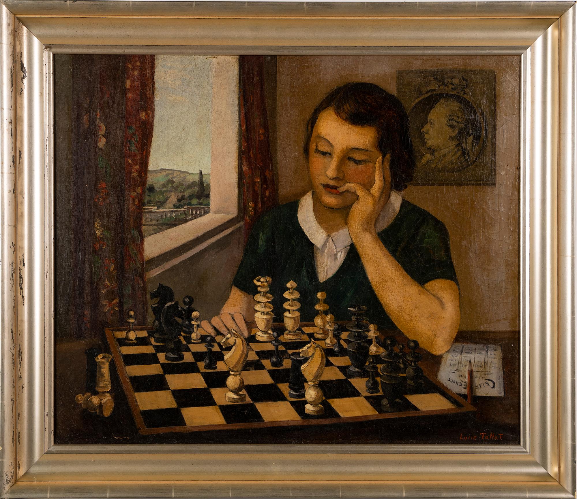 chess oil painting
