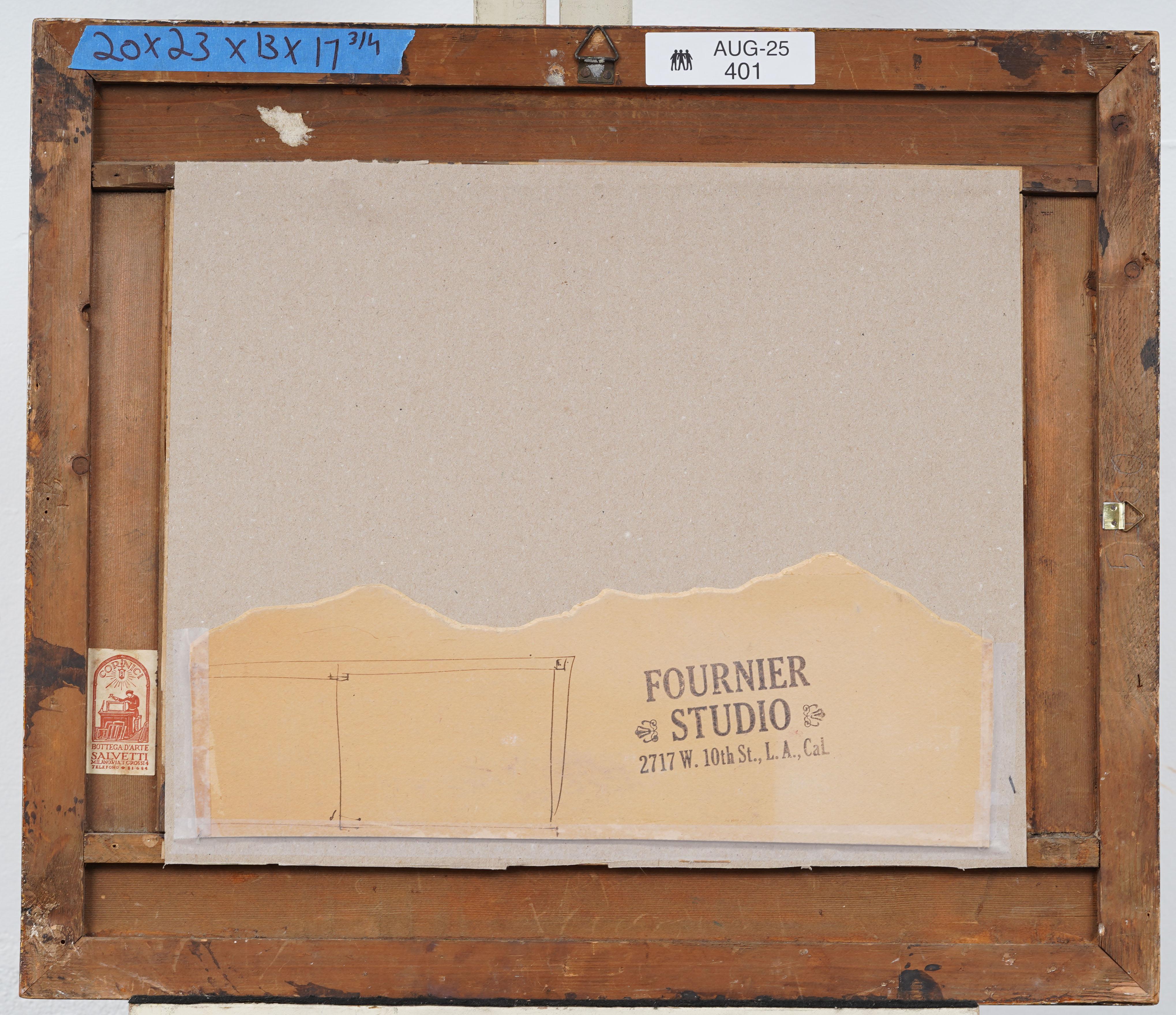 Peinture à l'huile impressionniste de la vallée de la Californie, ancienne et encadrée en vente 2