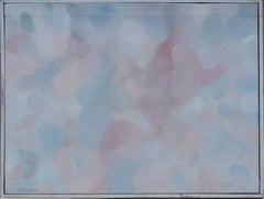 Antique American Framed Original Vintage Abstract Expressionist Oil Painting