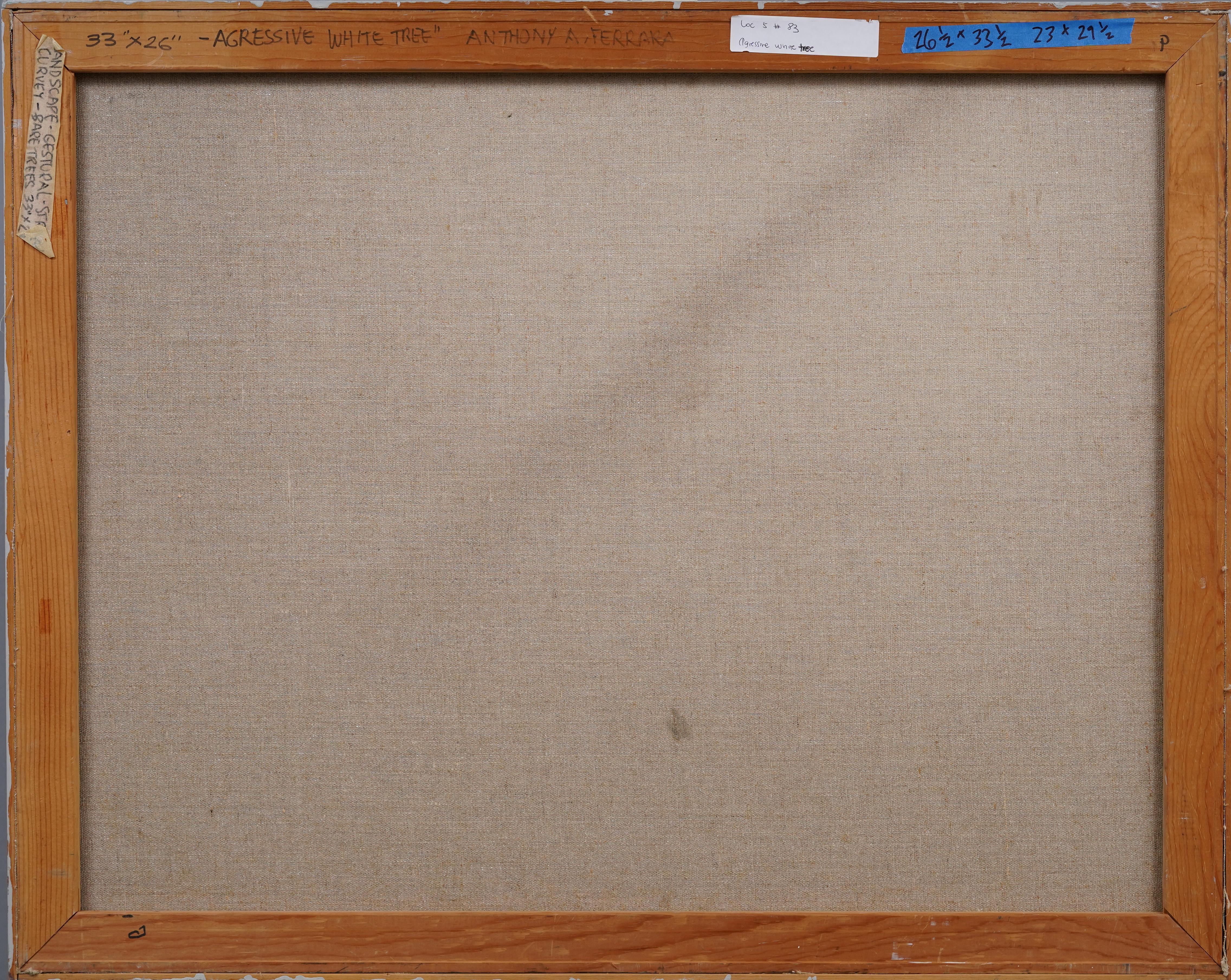 Antique American Framed Original Vintage Abstract Modern Landscape Oil Painting 5