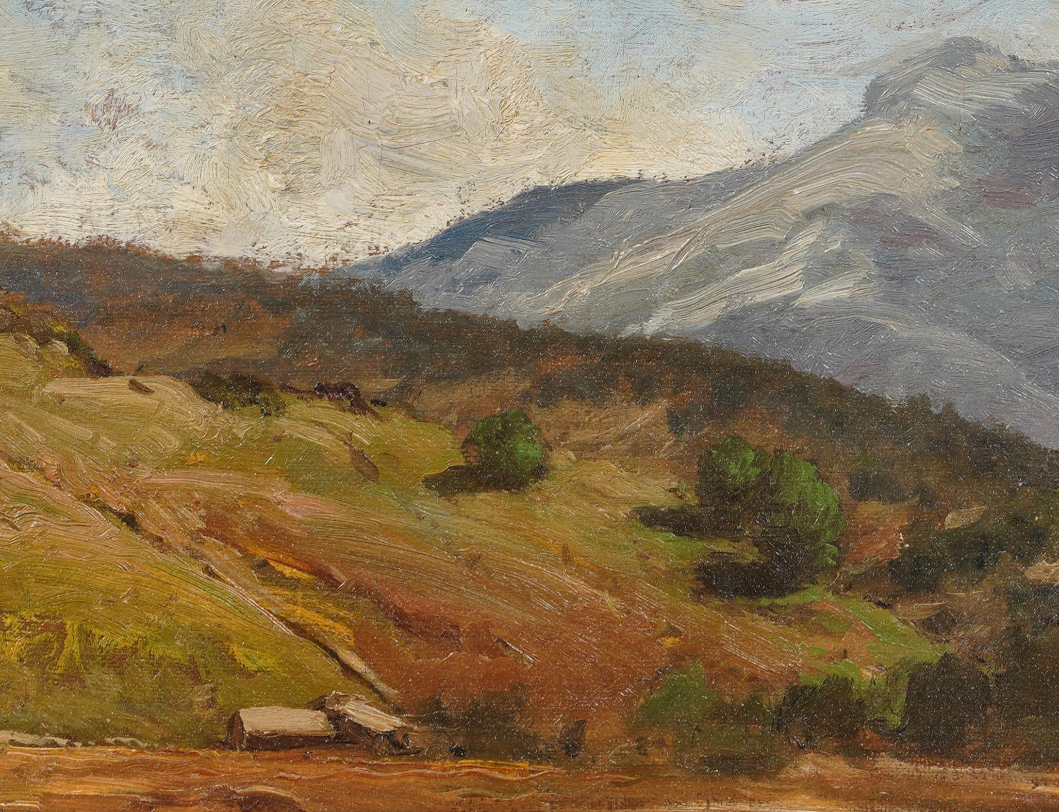 Antique American Hudson River School New England Framed Landscape Oil Painting For Sale 3
